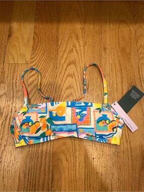 Wild Fable XS Tropical Bandeau Bikini Top